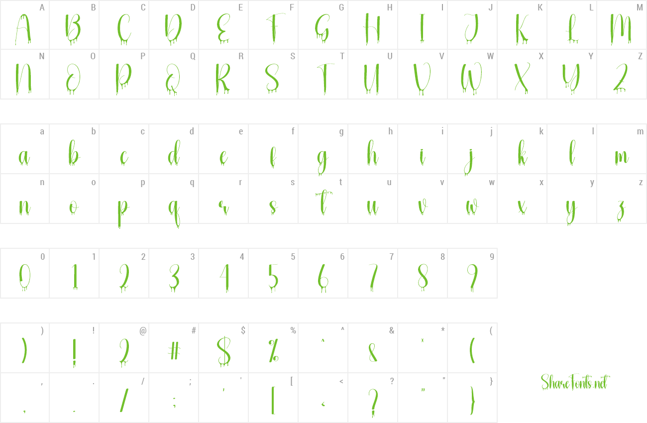 Font Big Ghost preview